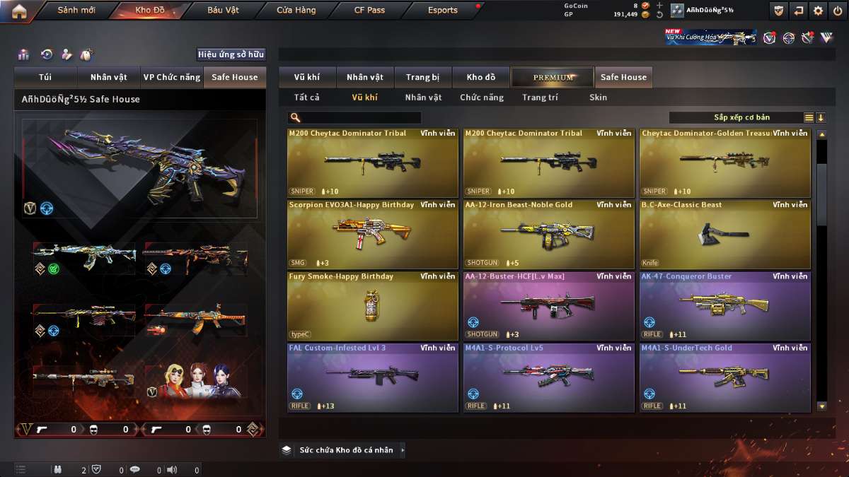 shop acc cf uy tin gia re